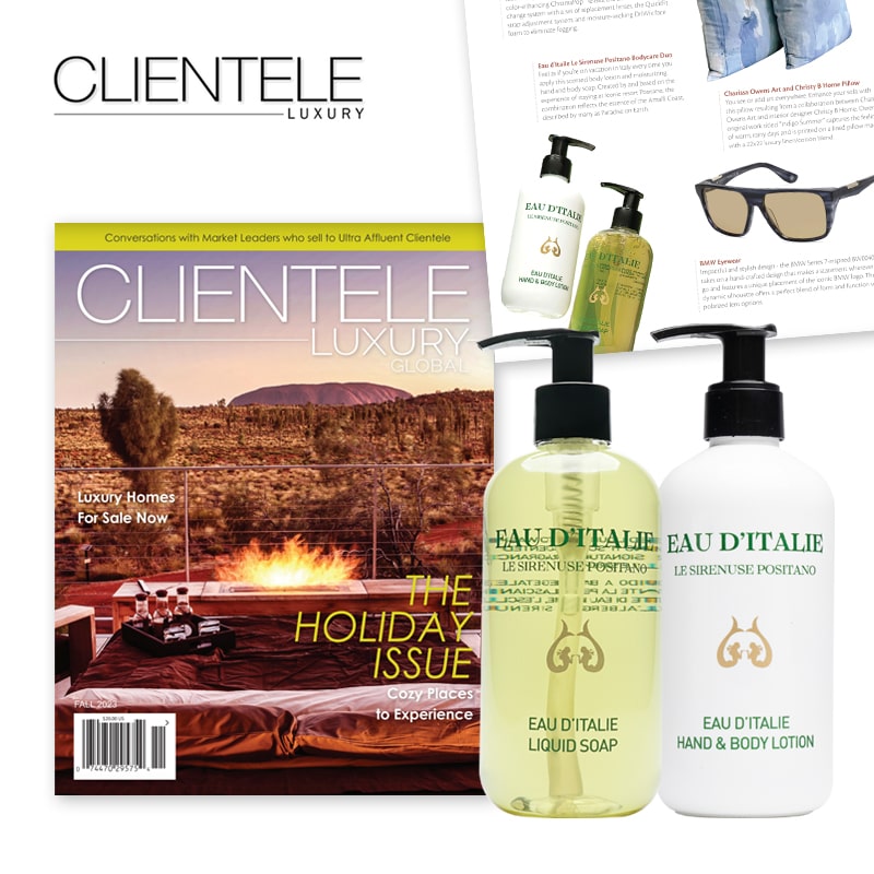 Eau d'Italie Signature Scent Liquid Soap and Hand & Body Lotion - details below
