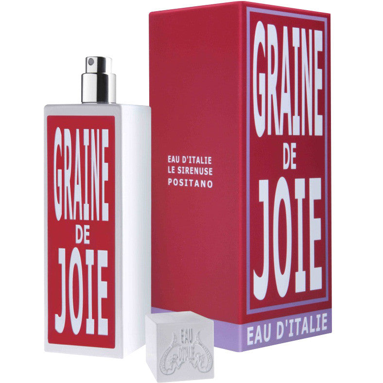 Eau d'Italie Graine de Joie Eau de Parfum 100 ml with cap off and box