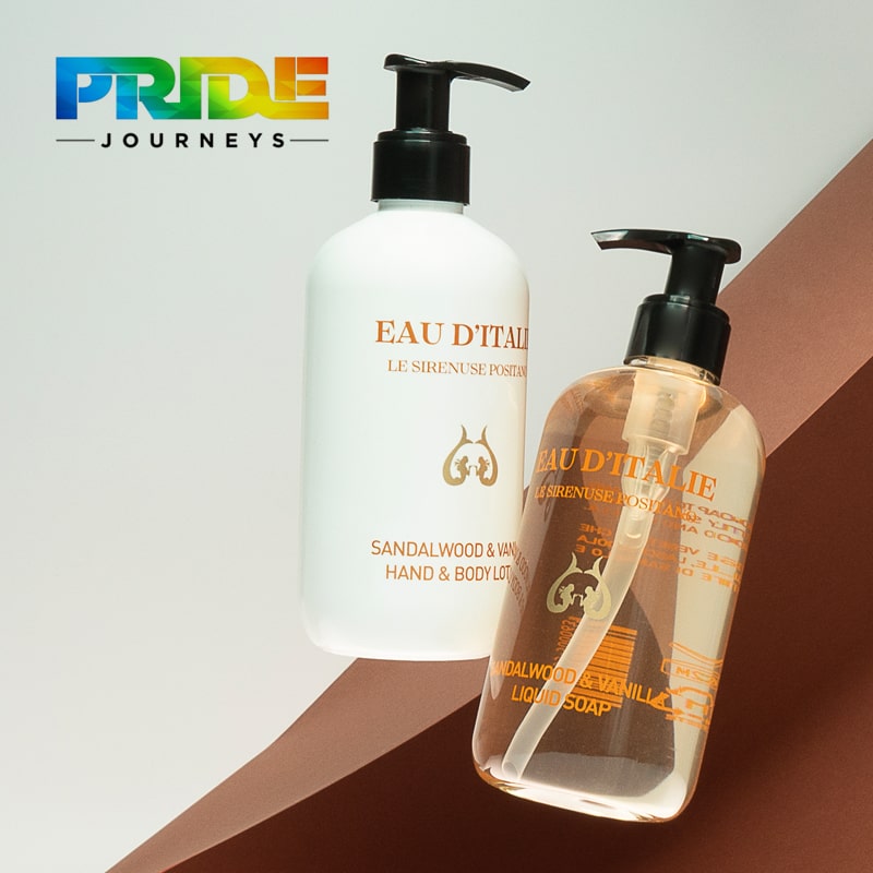 Eau d'Italie Sandalwood & Vanilla Liquid Soap and Hand & Body Lotion - opens in new tab