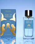 Eau d'Italie Acqua di Positano Eau de Parfum Spray (100 ml) with box on blue background