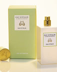 Lifestyle shot of Eau d'Italie Eau de Parfum Spray (100 ml) and box with top off of the bottle