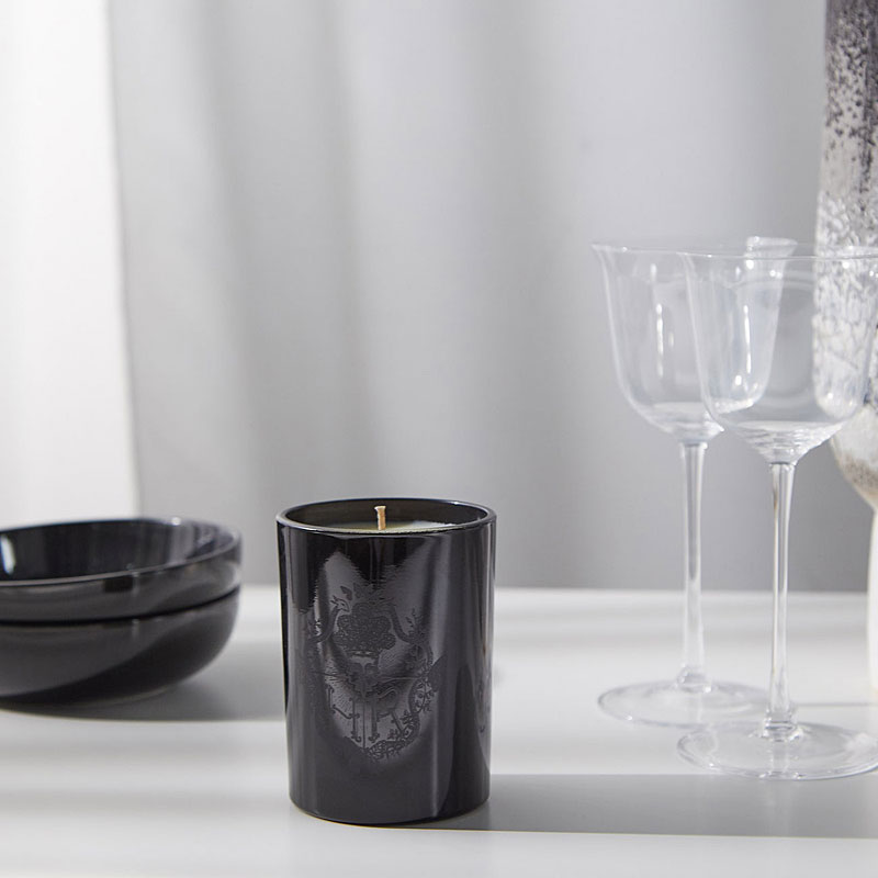 Harris Reed Next Chapter, Neroli Candle lifestyle photo with bowls and wine glasses