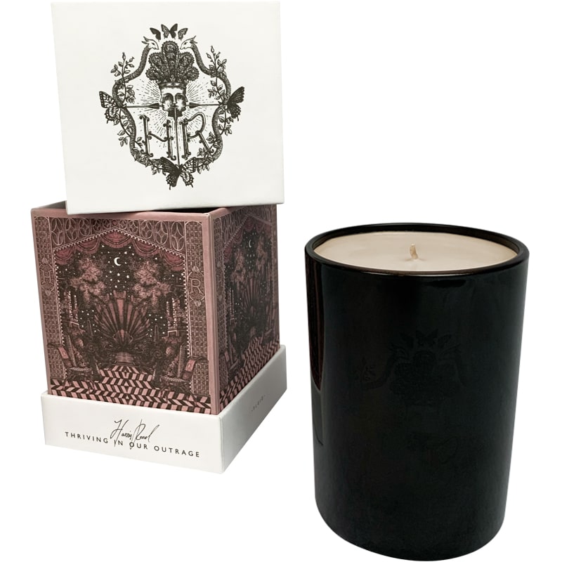Harris Reed Next Chapter, Neroli Candle (10 oz) with box stacked to the side