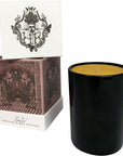 Harris Reed Palo Santo Epilogue Candle (10 oz) with box stacked to the side