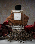ALTAIA Any Day Now Eau de Parfum - Product shown in front of bark , dried rose petals on each side