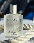 St. Barth Homme L'Original Eau de Parfum shown in a nautical setting